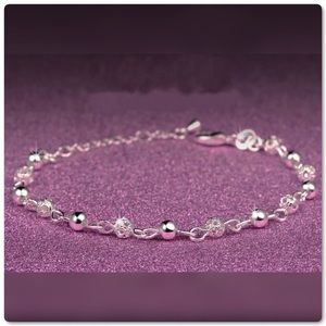 Pretty Girl Swag Jewelry Jewelry - ♨️SALE Silver Scrub Shiny Ball Link Bracelet Pretty Girl Swag Jewelry Jewelry - ♨️SALE Silver Scrub Shiny Ball Link Bracelet